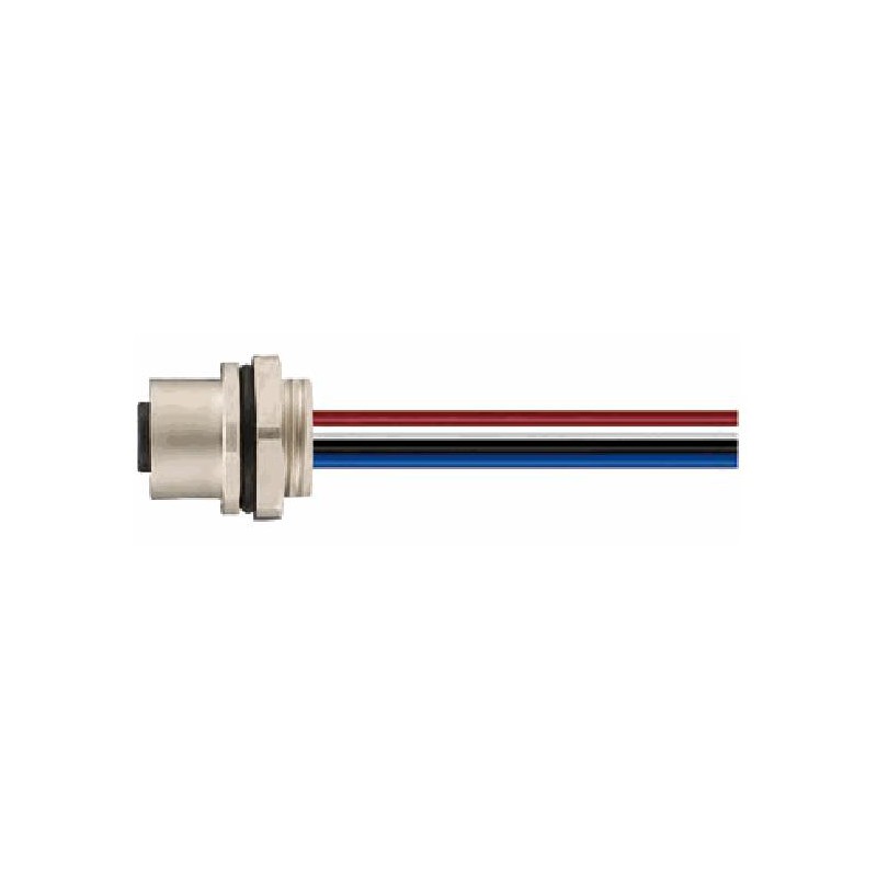 Connecteur femelle M12, 4 pol., codage B IP67, 4A, non-blindé